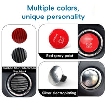 Load image into Gallery viewer, Car Keyless One-key Start Button Switch 2215450714 for Mercedes-Benz W164 / W205, Carbon Fiber Black, Carbon Fiber Red