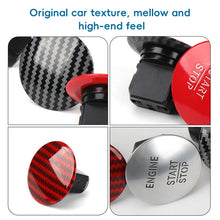 Load image into Gallery viewer, Car Keyless One-key Start Button Switch 2215450714 for Mercedes-Benz W164 / W205, Carbon Fiber Black, Carbon Fiber Red