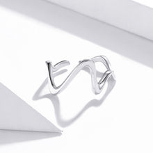 Load image into Gallery viewer, S925 Sterling Silver Simple Wave Curve Women Ring