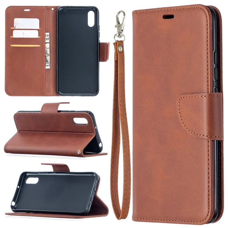 Retro Lambskin Texture Pure Color Horizontal Flip PU Leather Case with Holder & Card Slots & Wallet & Lanyard, For Xiaomi Redmi 9A, For OPPO Reno4 5G