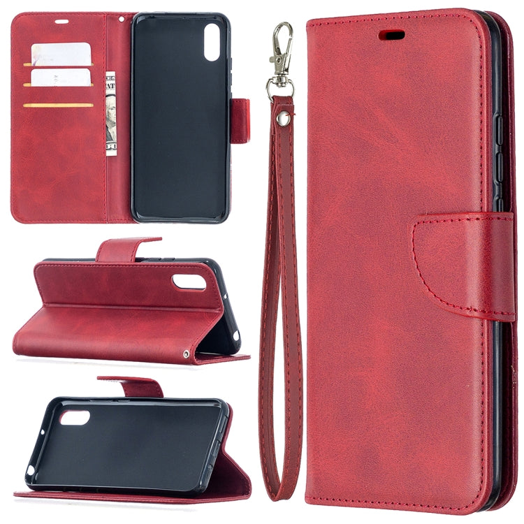 Retro Lambskin Texture Pure Color Horizontal Flip PU Leather Case with Holder & Card Slots & Wallet & Lanyard, For Xiaomi Redmi 9A, For OPPO Reno4 5G