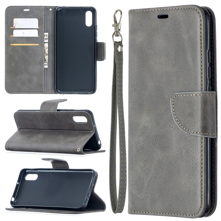 Retro Lambskin Texture Pure Color Horizontal Flip PU Leather Case with Holder & Card Slots & Wallet & Lanyard, For Xiaomi Redmi 9A, For OPPO Reno4 5G