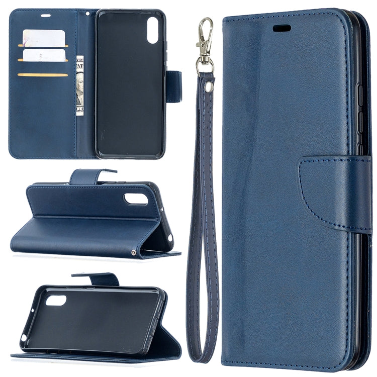 Retro Lambskin Texture Pure Color Horizontal Flip PU Leather Case with Holder & Card Slots & Wallet & Lanyard, For Xiaomi Redmi 9A, For OPPO Reno4 5G