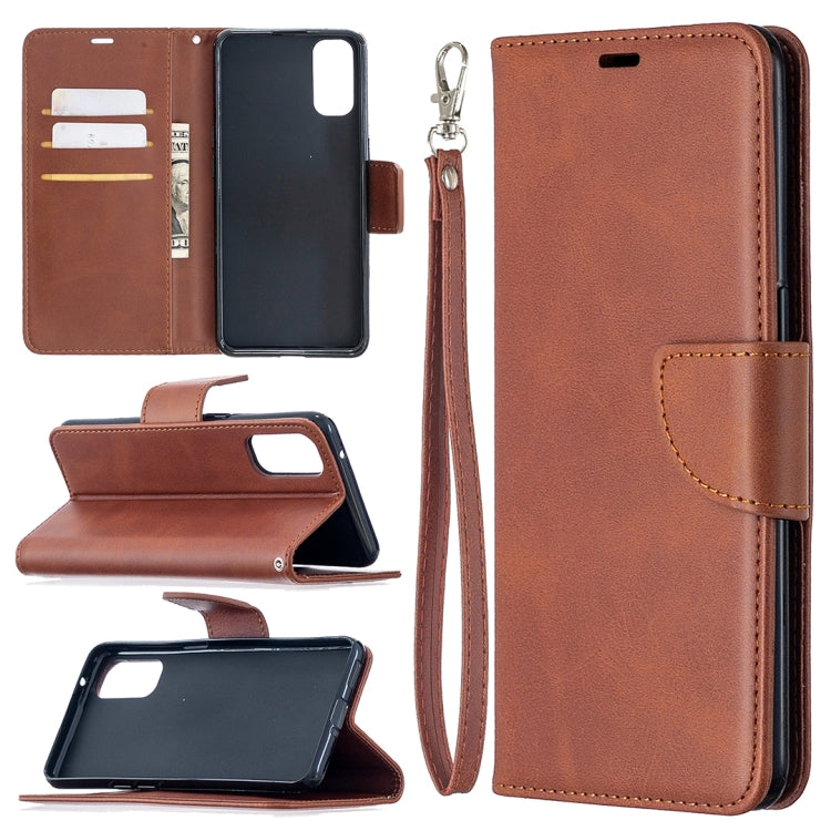 Retro Lambskin Texture Pure Color Horizontal Flip PU Leather Case with Holder & Card Slots & Wallet & Lanyard, For Xiaomi Redmi 9A, For OPPO Reno4 5G