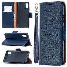 Load image into Gallery viewer, Litchi Texture Pure Color Horizontal Flip PU Leather Case with Holder &amp; Card Slots &amp; Wallet &amp; Lanyard, For Xiaomi Redmi 9A, For Xiaomi Redmi 9C