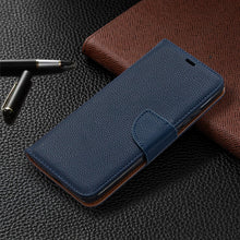 Load image into Gallery viewer, Litchi Texture Pure Color Horizontal Flip PU Leather Case with Holder &amp; Card Slots &amp; Wallet &amp; Lanyard, For Xiaomi Redmi 9A, For Xiaomi Redmi 9C