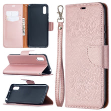 Load image into Gallery viewer, Litchi Texture Pure Color Horizontal Flip PU Leather Case with Holder &amp; Card Slots &amp; Wallet &amp; Lanyard, For Xiaomi Redmi 9A, For Xiaomi Redmi 9C