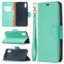 Load image into Gallery viewer, Litchi Texture Pure Color Horizontal Flip PU Leather Case with Holder &amp; Card Slots &amp; Wallet &amp; Lanyard, For Xiaomi Redmi 9A, For Xiaomi Redmi 9C