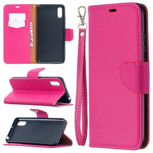 Load image into Gallery viewer, Litchi Texture Pure Color Horizontal Flip PU Leather Case with Holder &amp; Card Slots &amp; Wallet &amp; Lanyard, For Xiaomi Redmi 9A, For Xiaomi Redmi 9C