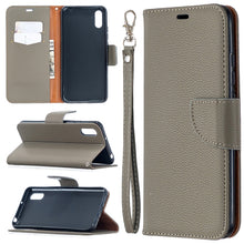 Load image into Gallery viewer, Litchi Texture Pure Color Horizontal Flip PU Leather Case with Holder &amp; Card Slots &amp; Wallet &amp; Lanyard, For Xiaomi Redmi 9A, For Xiaomi Redmi 9C