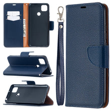 Load image into Gallery viewer, Litchi Texture Pure Color Horizontal Flip PU Leather Case with Holder &amp; Card Slots &amp; Wallet &amp; Lanyard, For Xiaomi Redmi 9A, For Xiaomi Redmi 9C