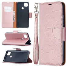 Load image into Gallery viewer, Litchi Texture Pure Color Horizontal Flip PU Leather Case with Holder &amp; Card Slots &amp; Wallet &amp; Lanyard, For Xiaomi Redmi 9A, For Xiaomi Redmi 9C