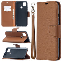Load image into Gallery viewer, Litchi Texture Pure Color Horizontal Flip PU Leather Case with Holder &amp; Card Slots &amp; Wallet &amp; Lanyard, For Xiaomi Redmi 9A, For Xiaomi Redmi 9C