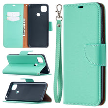 Load image into Gallery viewer, Litchi Texture Pure Color Horizontal Flip PU Leather Case with Holder &amp; Card Slots &amp; Wallet &amp; Lanyard, For Xiaomi Redmi 9A, For Xiaomi Redmi 9C
