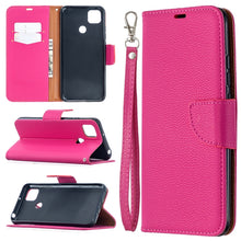 Load image into Gallery viewer, Litchi Texture Pure Color Horizontal Flip PU Leather Case with Holder &amp; Card Slots &amp; Wallet &amp; Lanyard, For Xiaomi Redmi 9A, For Xiaomi Redmi 9C