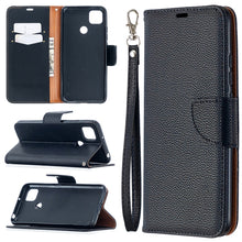 Load image into Gallery viewer, Litchi Texture Pure Color Horizontal Flip PU Leather Case with Holder &amp; Card Slots &amp; Wallet &amp; Lanyard, For Xiaomi Redmi 9A, For Xiaomi Redmi 9C