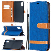 Load image into Gallery viewer, Color Matching Denim Texture Horizontal Flip Leather Case with Holder &amp; Card Slots &amp; Wallet &amp; Lanyard, For Xiaomi Redmi 9A, For Xiaomi Redmi 9C