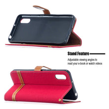 Load image into Gallery viewer, Color Matching Denim Texture Horizontal Flip Leather Case with Holder &amp; Card Slots &amp; Wallet &amp; Lanyard, For Xiaomi Redmi 9A, For Xiaomi Redmi 9C