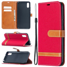 Load image into Gallery viewer, Color Matching Denim Texture Horizontal Flip Leather Case with Holder &amp; Card Slots &amp; Wallet &amp; Lanyard, For Xiaomi Redmi 9A, For Xiaomi Redmi 9C