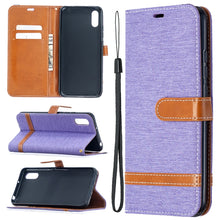 Load image into Gallery viewer, Color Matching Denim Texture Horizontal Flip Leather Case with Holder &amp; Card Slots &amp; Wallet &amp; Lanyard, For Xiaomi Redmi 9A, For Xiaomi Redmi 9C
