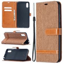 Load image into Gallery viewer, Color Matching Denim Texture Horizontal Flip Leather Case with Holder &amp; Card Slots &amp; Wallet &amp; Lanyard, For Xiaomi Redmi 9A, For Xiaomi Redmi 9C