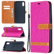 Load image into Gallery viewer, Color Matching Denim Texture Horizontal Flip Leather Case with Holder &amp; Card Slots &amp; Wallet &amp; Lanyard, For Xiaomi Redmi 9A, For Xiaomi Redmi 9C