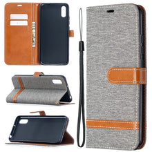 Load image into Gallery viewer, Color Matching Denim Texture Horizontal Flip Leather Case with Holder &amp; Card Slots &amp; Wallet &amp; Lanyard, For Xiaomi Redmi 9A, For Xiaomi Redmi 9C