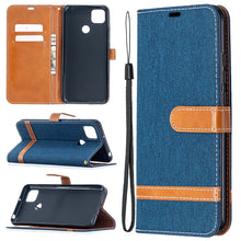 Load image into Gallery viewer, Color Matching Denim Texture Horizontal Flip Leather Case with Holder &amp; Card Slots &amp; Wallet &amp; Lanyard, For Xiaomi Redmi 9A, For Xiaomi Redmi 9C