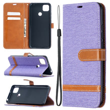 Load image into Gallery viewer, Color Matching Denim Texture Horizontal Flip Leather Case with Holder &amp; Card Slots &amp; Wallet &amp; Lanyard, For Xiaomi Redmi 9A, For Xiaomi Redmi 9C