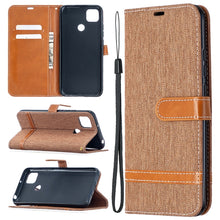 Load image into Gallery viewer, Color Matching Denim Texture Horizontal Flip Leather Case with Holder &amp; Card Slots &amp; Wallet &amp; Lanyard, For Xiaomi Redmi 9A, For Xiaomi Redmi 9C