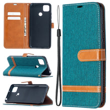 Load image into Gallery viewer, Color Matching Denim Texture Horizontal Flip Leather Case with Holder &amp; Card Slots &amp; Wallet &amp; Lanyard, For Xiaomi Redmi 9A, For Xiaomi Redmi 9C