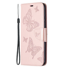 Load image into Gallery viewer, Two Butterflies Embossing Pattern Horizontal Flip Leather Case with Holder &amp; Card Slot &amp; Wallet &amp; Lanyard, For Xiaomi Redmi 9A, For Xiaomi Redmi 9C