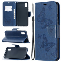 Load image into Gallery viewer, Two Butterflies Embossing Pattern Horizontal Flip Leather Case with Holder &amp; Card Slot &amp; Wallet &amp; Lanyard, For Xiaomi Redmi 9A, For Xiaomi Redmi 9C