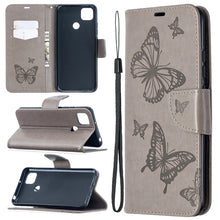 Load image into Gallery viewer, Two Butterflies Embossing Pattern Horizontal Flip Leather Case with Holder &amp; Card Slot &amp; Wallet &amp; Lanyard, For Xiaomi Redmi 9A, For Xiaomi Redmi 9C