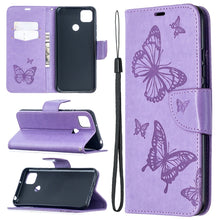 Load image into Gallery viewer, Two Butterflies Embossing Pattern Horizontal Flip Leather Case with Holder &amp; Card Slot &amp; Wallet &amp; Lanyard, For Xiaomi Redmi 9A, For Xiaomi Redmi 9C