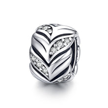 Load image into Gallery viewer, S925 Sterling Silver Wheat Zircon Beads DIY Bracelet Necklace Accessories, SCC1614