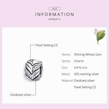 Load image into Gallery viewer, S925 Sterling Silver Wheat Zircon Beads DIY Bracelet Necklace Accessories, SCC1614