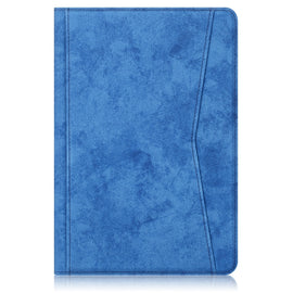 For Samsung Galaxy Tab S6 Lite P610/P615 Marble Cloth Texture TPU Horizontal Flip Leather Case with Holder & Card Slot & Pen Slot