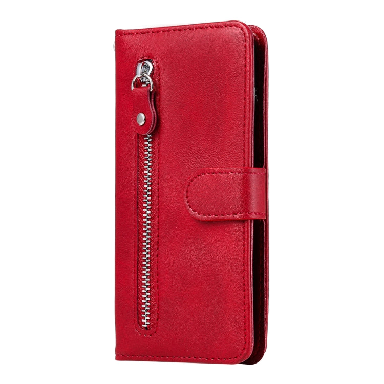 Fashion Calf Texture Zipper Horizontal Flip Leather Case with Stand & Card Slots & Wallet Function