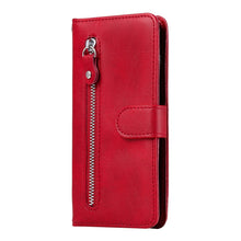 Load image into Gallery viewer, Fashion Calf Texture Zipper Horizontal Flip Leather Case with Stand &amp; Card Slots &amp; Wallet Function
