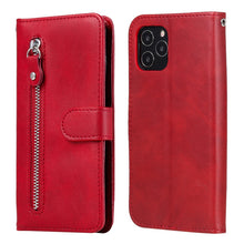 Load image into Gallery viewer, Fashion Calf Texture Zipper Horizontal Flip Leather Case with Stand &amp; Card Slots &amp; Wallet Function, For iPhone 12 Pro / 12, For iPhone 12 Pro Max, For Xiaomi Redmi 9C, For Xiaomi Redmi 9A, For Samsung Galaxy Note20 Ultra, For Samsung Galaxy Note20     ...