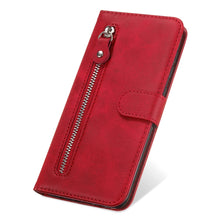 Load image into Gallery viewer, Fashion Calf Texture Zipper Horizontal Flip Leather Case with Stand &amp; Card Slots &amp; Wallet Function