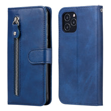 Load image into Gallery viewer, Fashion Calf Texture Zipper Horizontal Flip Leather Case with Stand &amp; Card Slots &amp; Wallet Function, For iPhone 12 Pro / 12, For iPhone 12 Pro Max, For Xiaomi Redmi 9C, For Xiaomi Redmi 9A, For Samsung Galaxy Note20 Ultra, For Samsung Galaxy Note20     ...