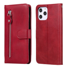 Load image into Gallery viewer, Fashion Calf Texture Zipper Horizontal Flip Leather Case with Stand &amp; Card Slots &amp; Wallet Function, For iPhone 12 Pro / 12, For iPhone 12 Pro Max, For Xiaomi Redmi 9C, For Xiaomi Redmi 9A, For Samsung Galaxy Note20 Ultra, For Samsung Galaxy Note20     ...