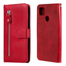 Load image into Gallery viewer, Fashion Calf Texture Zipper Horizontal Flip Leather Case with Stand &amp; Card Slots &amp; Wallet Function, For iPhone 12 Pro / 12, For iPhone 12 Pro Max, For Xiaomi Redmi 9C, For Xiaomi Redmi 9A, For Samsung Galaxy Note20 Ultra, For Samsung Galaxy Note20     ...
