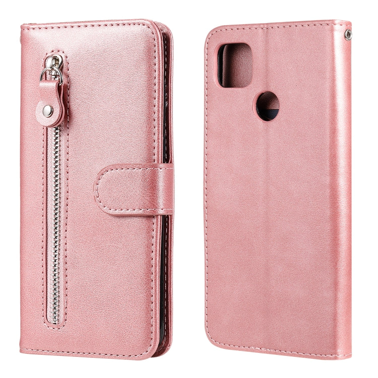 Fashion Calf Texture Zipper Horizontal Flip Leather Case with Stand & Card Slots & Wallet Function