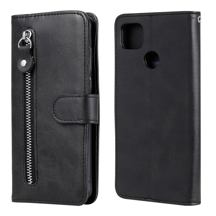Fashion Calf Texture Zipper Horizontal Flip Leather Case with Stand & Card Slots & Wallet Function