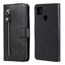 Load image into Gallery viewer, Fashion Calf Texture Zipper Horizontal Flip Leather Case with Stand &amp; Card Slots &amp; Wallet Function, For iPhone 12 Pro / 12, For iPhone 12 Pro Max, For Xiaomi Redmi 9C, For Xiaomi Redmi 9A, For Samsung Galaxy Note20 Ultra, For Samsung Galaxy Note20     ...