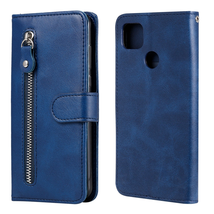 Fashion Calf Texture Zipper Horizontal Flip Leather Case with Stand & Card Slots & Wallet Function