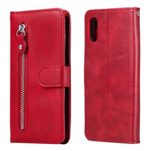 Load image into Gallery viewer, Fashion Calf Texture Zipper Horizontal Flip Leather Case with Stand &amp; Card Slots &amp; Wallet Function